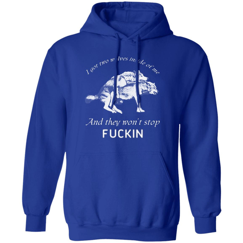 I Got Two Wolves Inside Of Me And They Won’t Stop Fucking Shirt, Hoodie, Tank