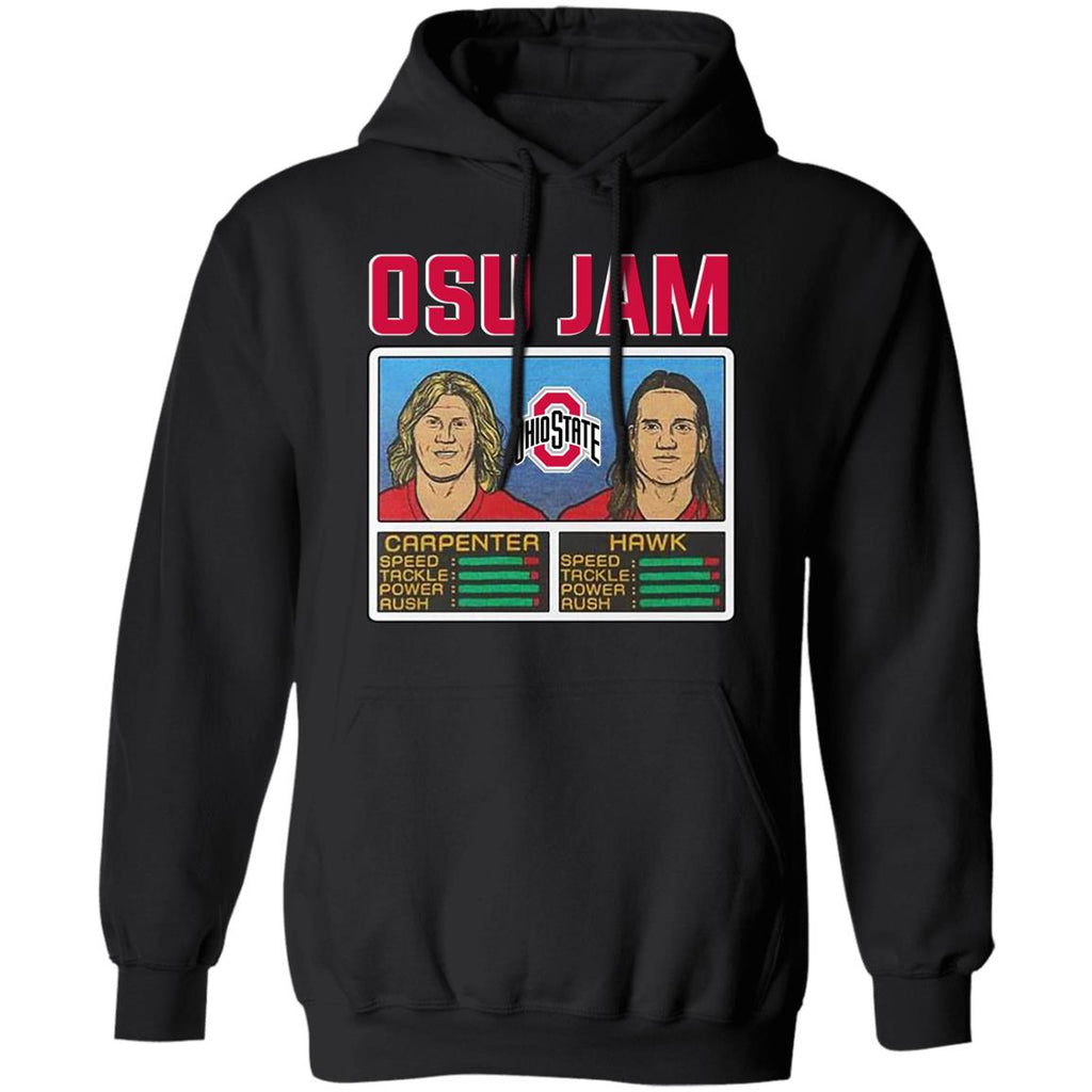 Osu Jam Ohio State Carpenter Hawk Shirt, Hoodie, Tank