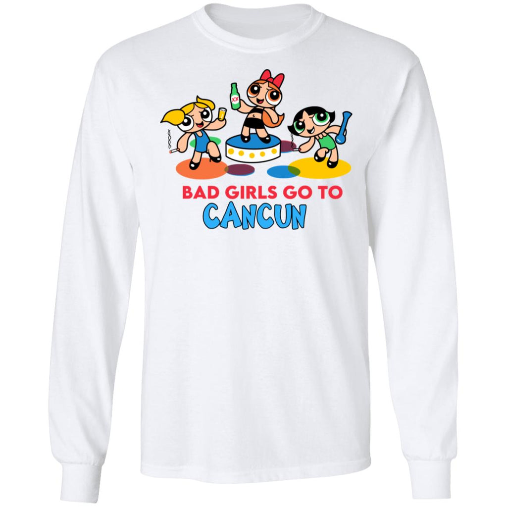 Powerpuff Girls Cancun Novelty Bad Girls Go To Cancun Shirt, Hoodie, Tank
