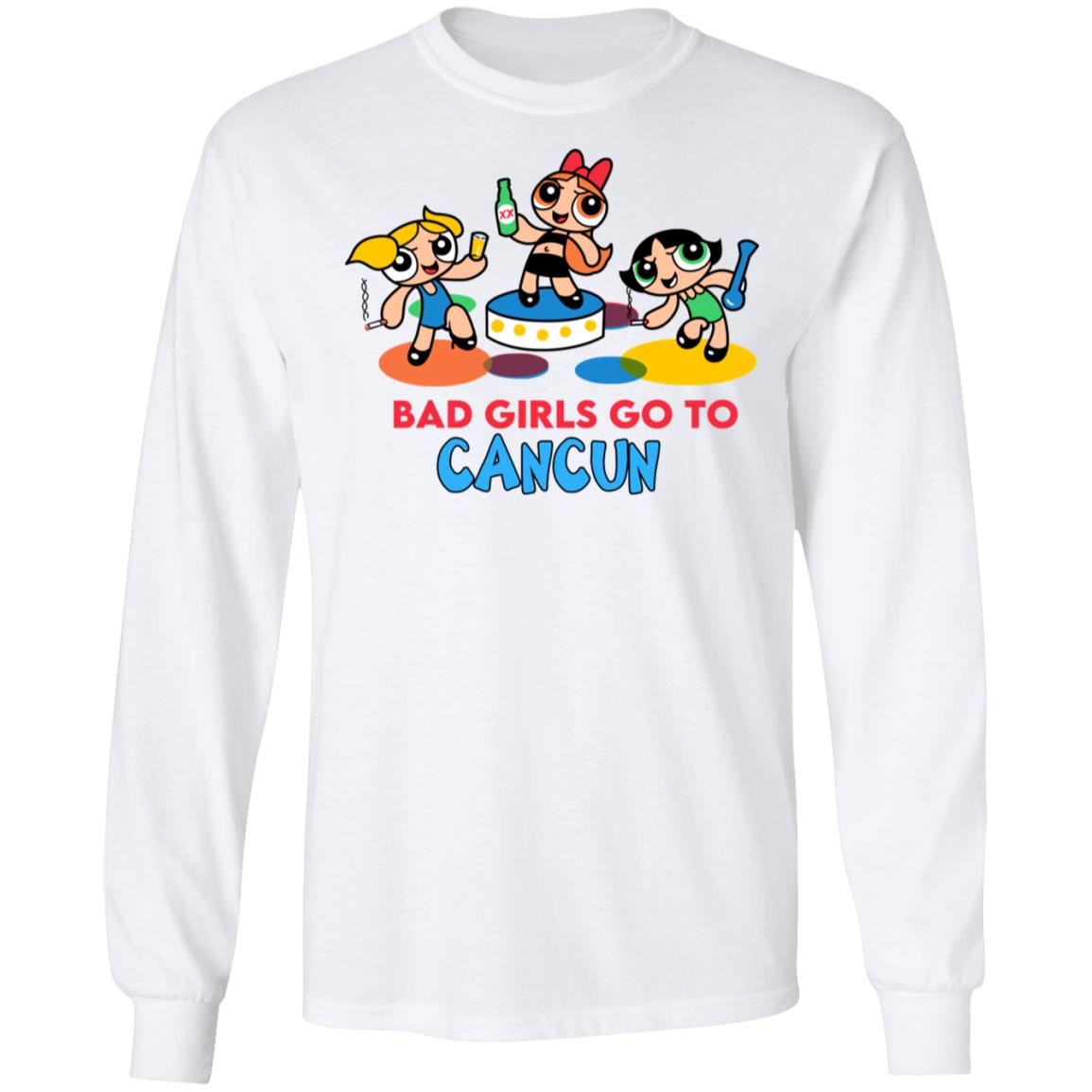 Powerpuff Girls Cancun Novelty Bad Girls Go To Cancun Shirt, Hoodie, Tank
