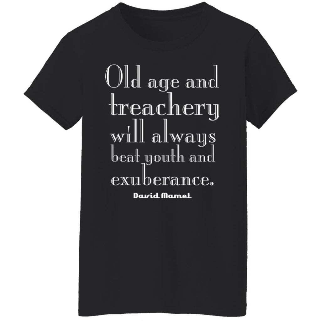 Old Age And Treachery Will Always Beat Youth And Exuberance David Mamet Shirt, Hoodie, Tank