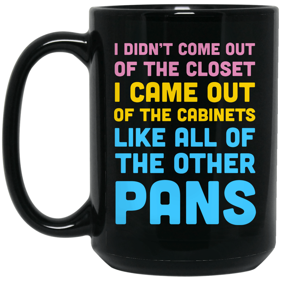 I Didn’t Come Out Of The Closet I Came Out Of The Cabinets Like All Of The Other Pans Mug