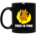 This Is Fine Dog Internet Meme Burning San Francisco Mug