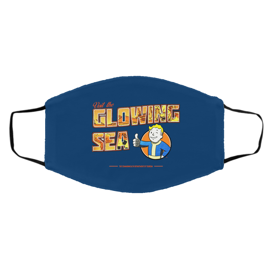 Visit The Glowing Sea The Commonwealth Department Of Tourism Face Mask