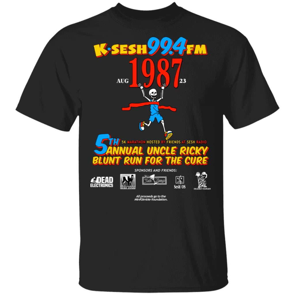 K·SESH 99.4FM 1987 5th Annual Uncle Ricky Lunt Run For The Cure Shirt, Hoodie, Tank