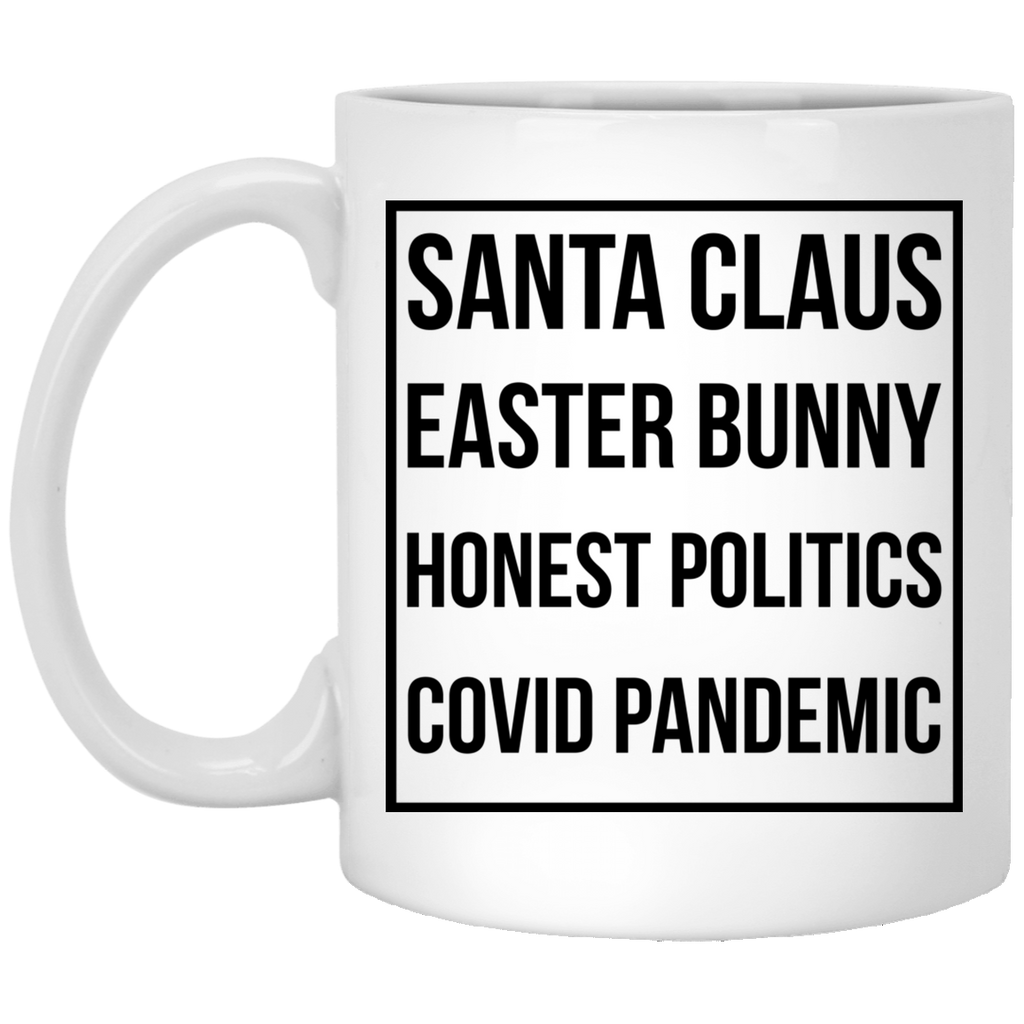 Santa Claus Easter Bunny Honest Politics Covid Pandemic Mug
