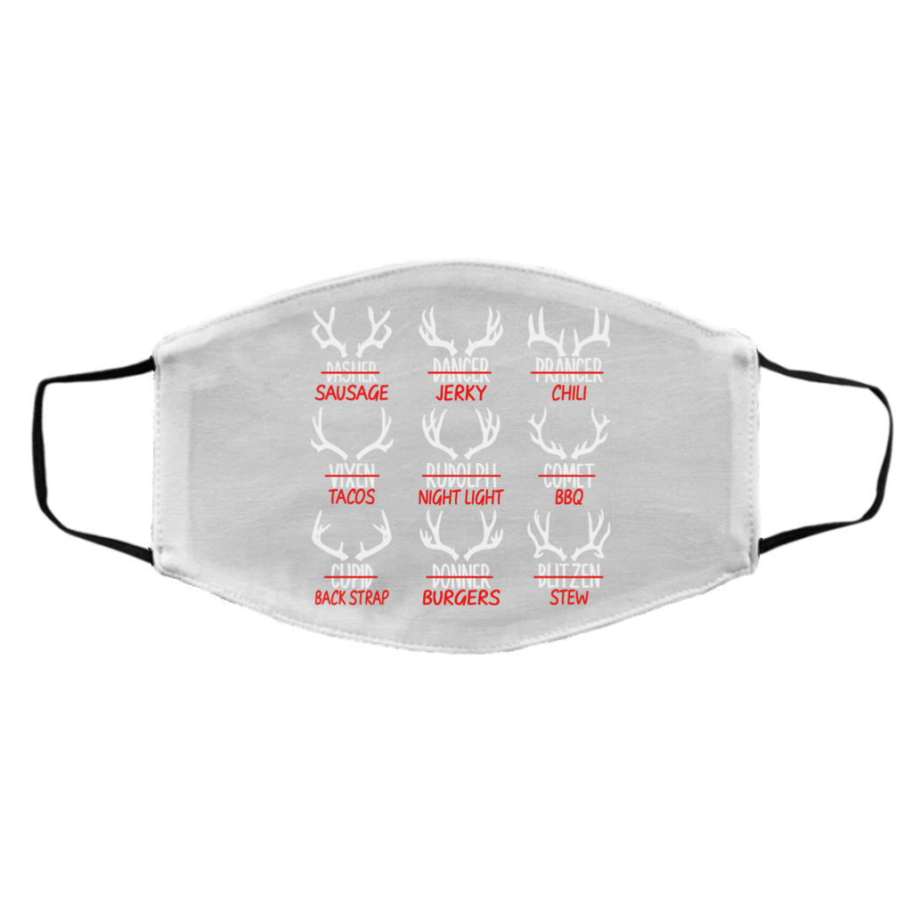 Sleigh My Name Christmas Sweater Sausage Jerky Chili Face Mask