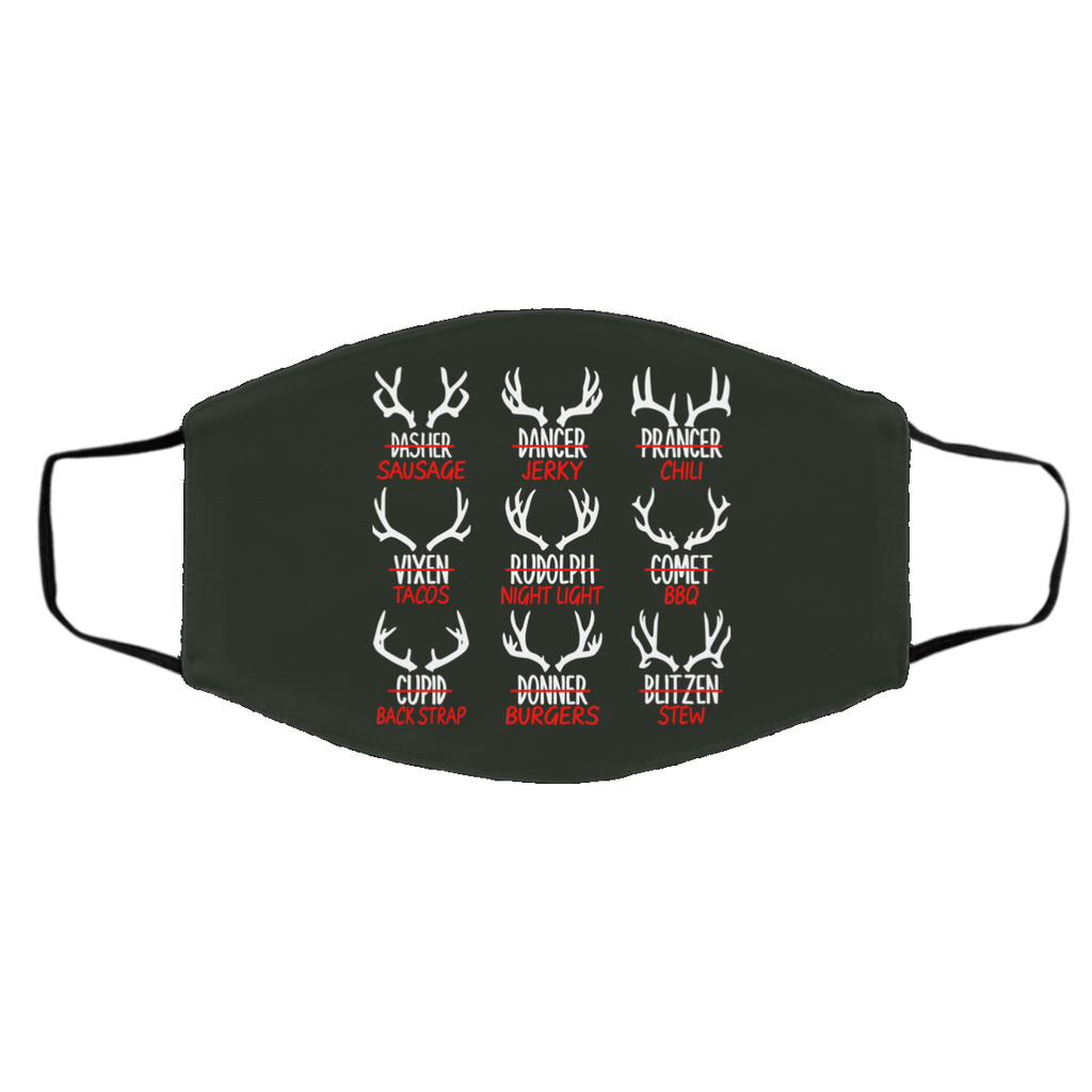 Sleigh My Name Christmas Sweater Sausage Jerky Chili Face Mask