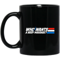 Who Wants a Body Massage Black Mug
