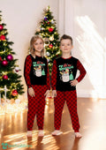 Retro Groovy Tis The Season Hot Cocoa Christmas Gingerbread Family Matching Pajama Set