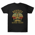 Yoga Retro Gifts Cotton Men's Novelty Namaste T-Shirt Mother Fvcker Vintage