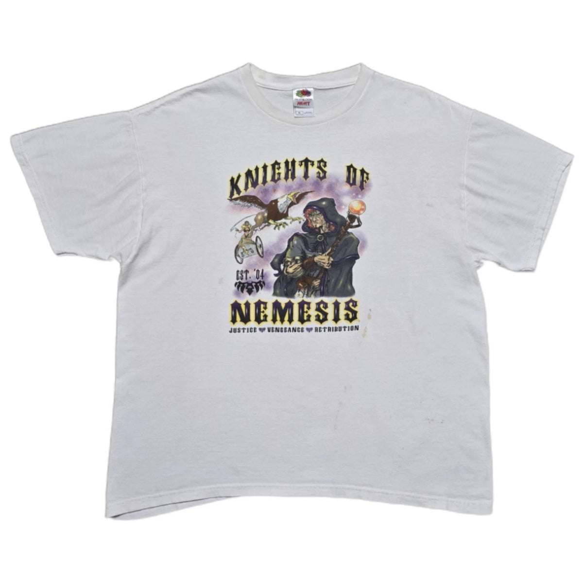 Rare VTG Mardi Gras Knights of Nemesis Parade Louisiana T-Shirt Mens XL Y2K