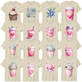 Cute Valentines Day Food Adult T-Shirt Beverages Valentines Day Gift