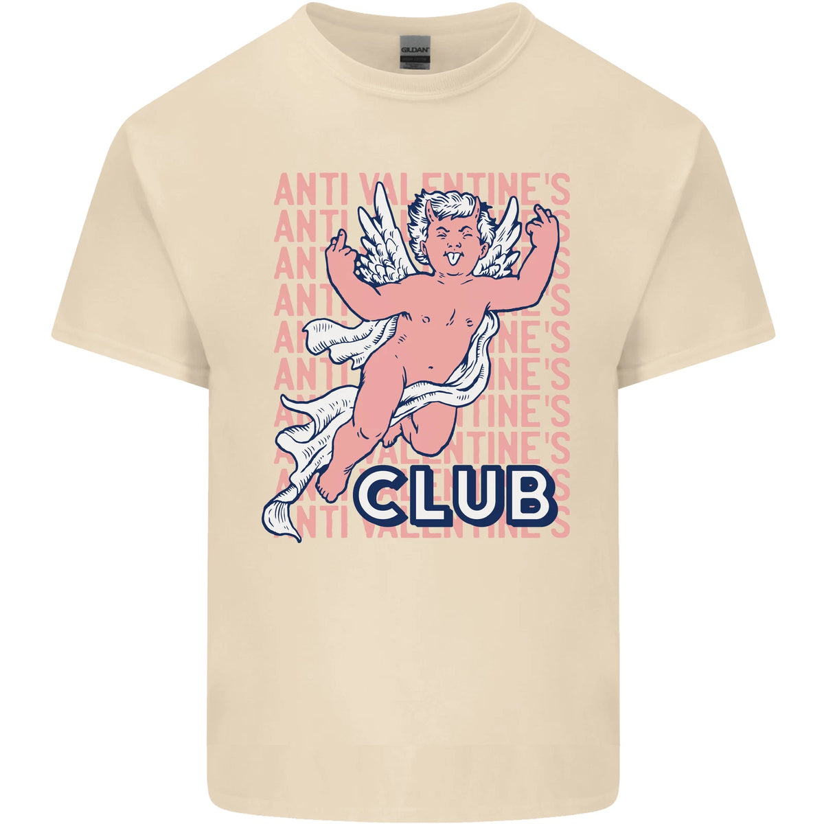 Anti Valentines Day Club Mens Light Cotton T-Shirt