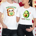 Couples Valentines Day Outfit Ideas Avocado Toast Matching T-Shirts Tee #VD