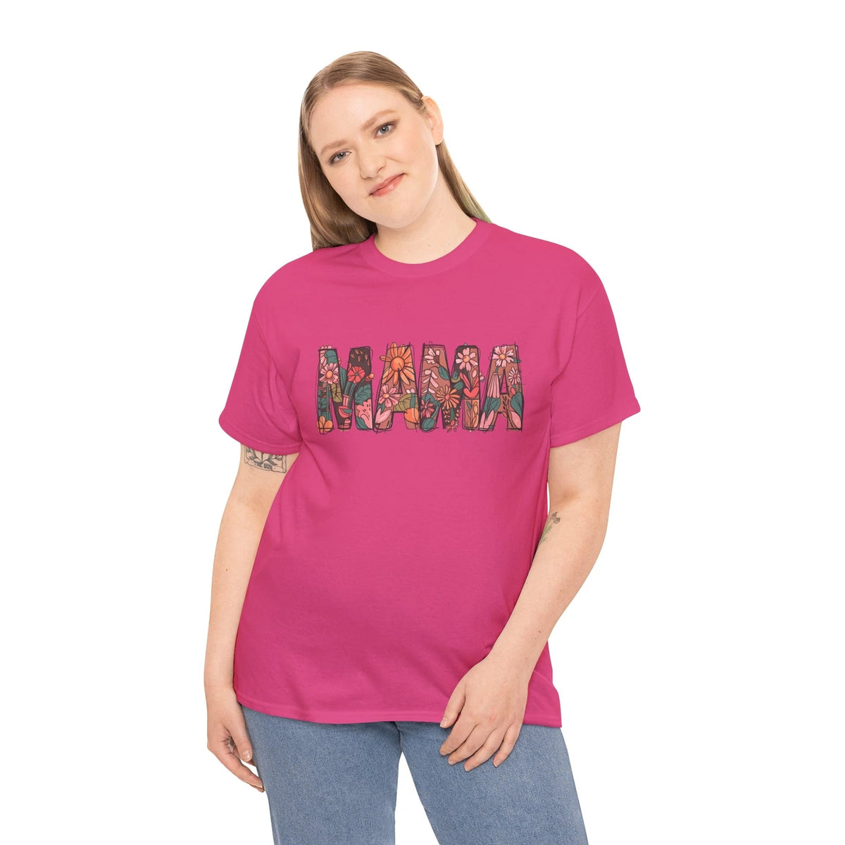 Floral Mama T-Shirt - Artistic Flower Tee for Aesthetic Outfits