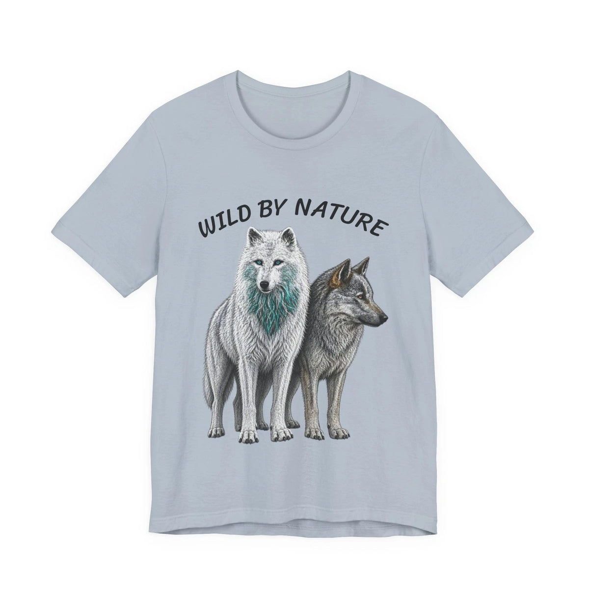 Two Wolves Illustration Tee | Wolf Graphic Shirt