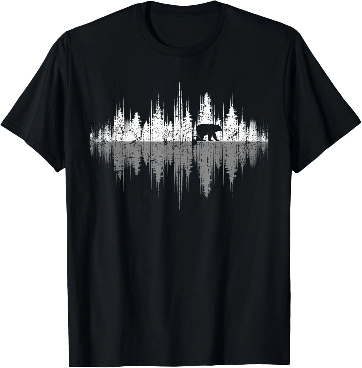 Trees Reflection Wildlife Nature Animal Bear Outdoor Forest T-Shirt