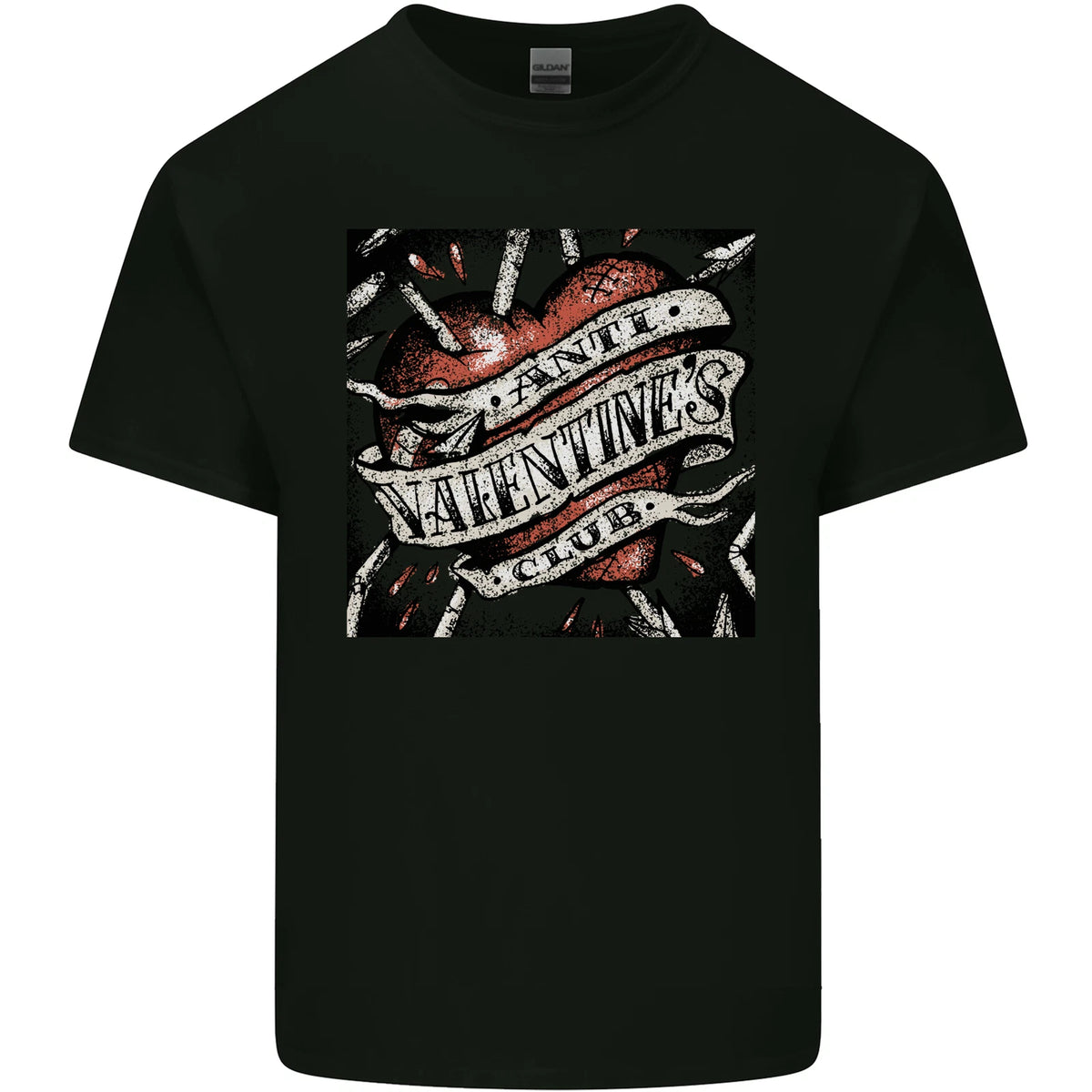 Anti Valentines Club Heart Singles Day Mens Light Cotton T-Shirt