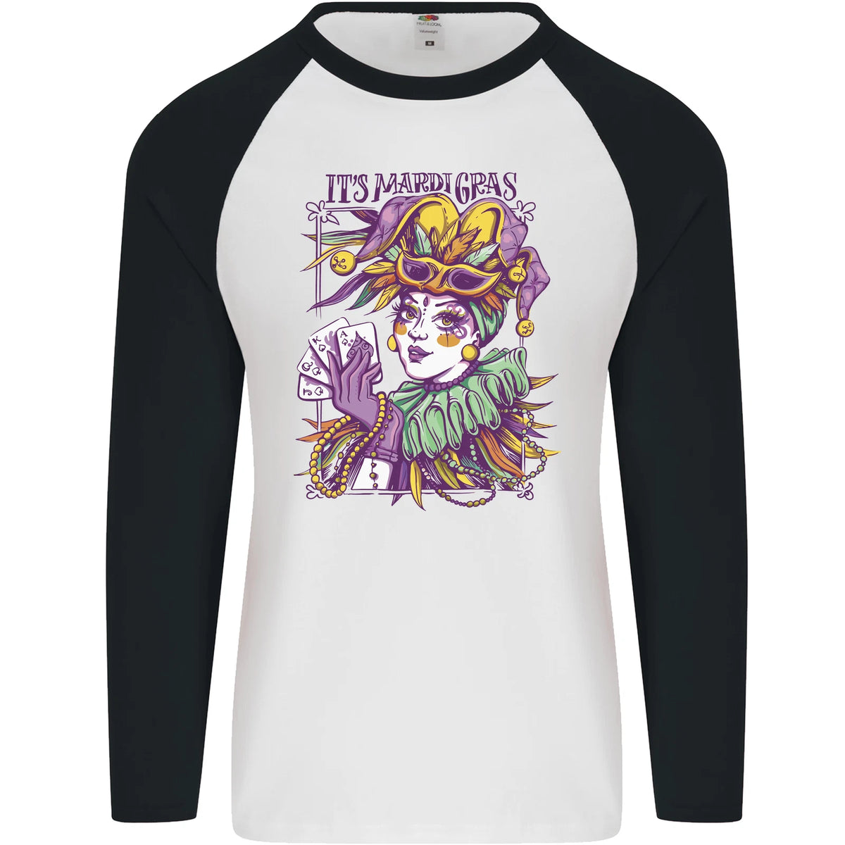 Its Mardi Gras Carnival Mens L/S Baseball T-Shirt