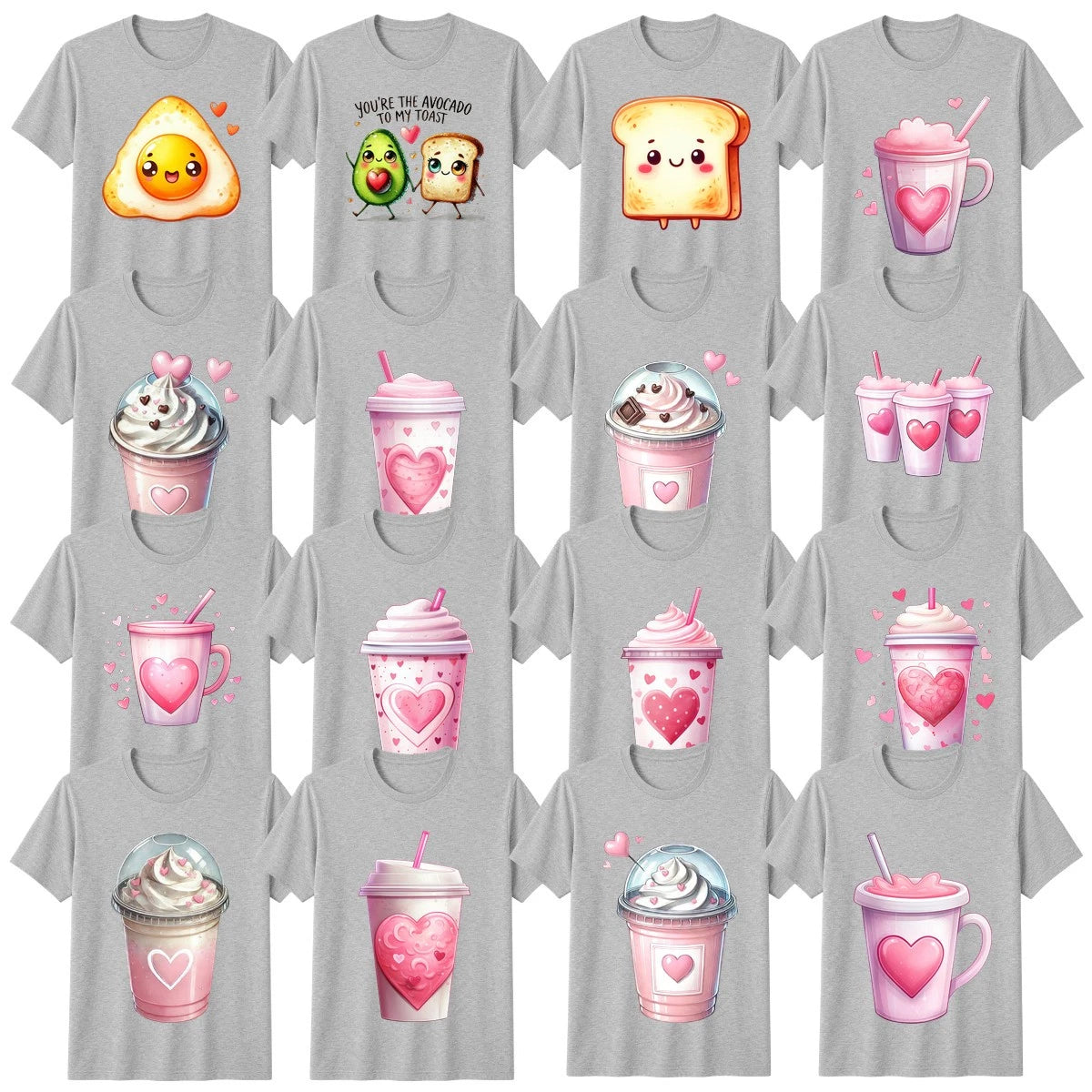 Cute Valentines Day Food T-Shirt Beverages Valentines Day Gift