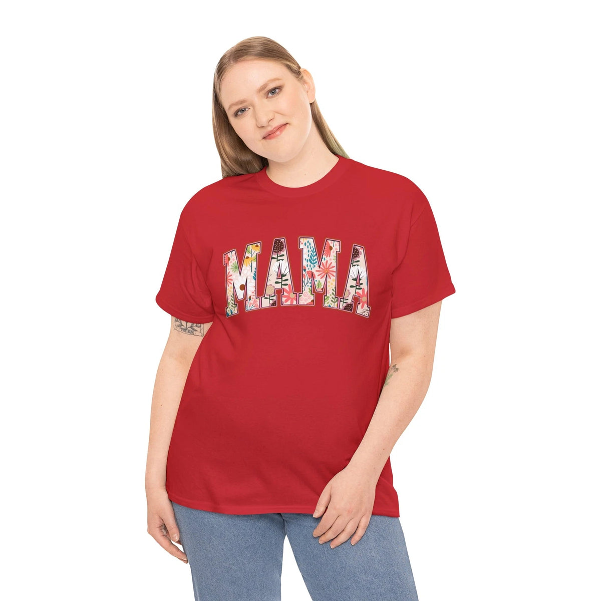 Mama Pastel Floral T-Shirt - Soft & Cute Flower Tee for Aesthetic Outfits
