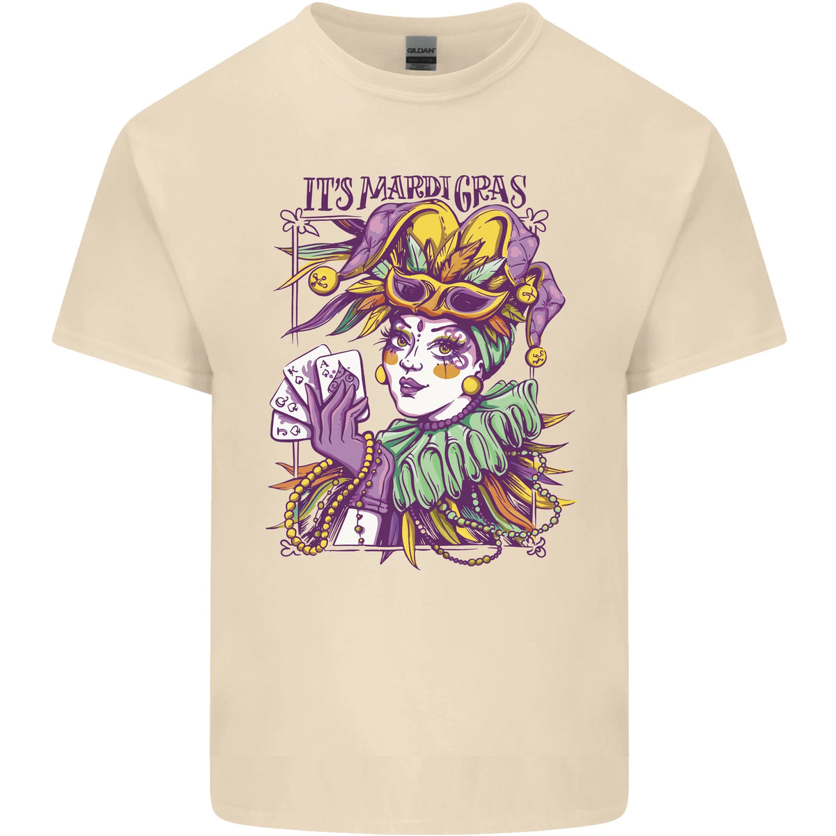 Its Mardi Gras Carnival Mens Light Cotton T-Shirt