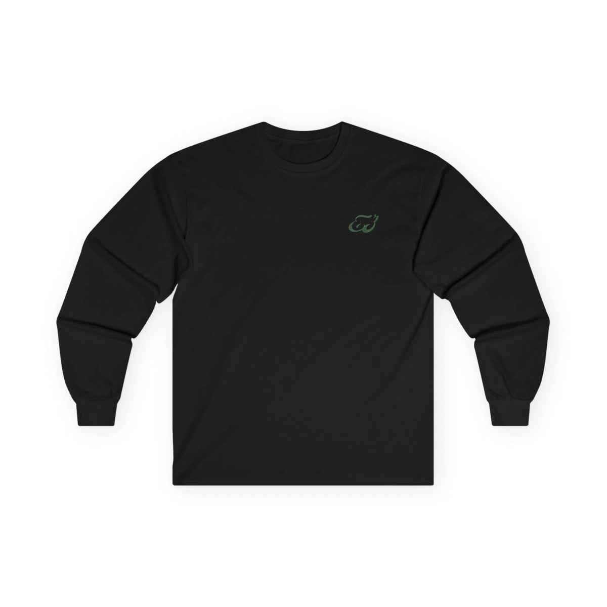 Vintage Typography Quote Long Sleeve Tee | Black Text Graphic