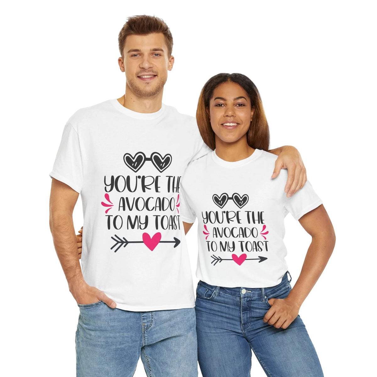 Valentine You're the Avocado to My Toast Fun Heavy Cotton Tee