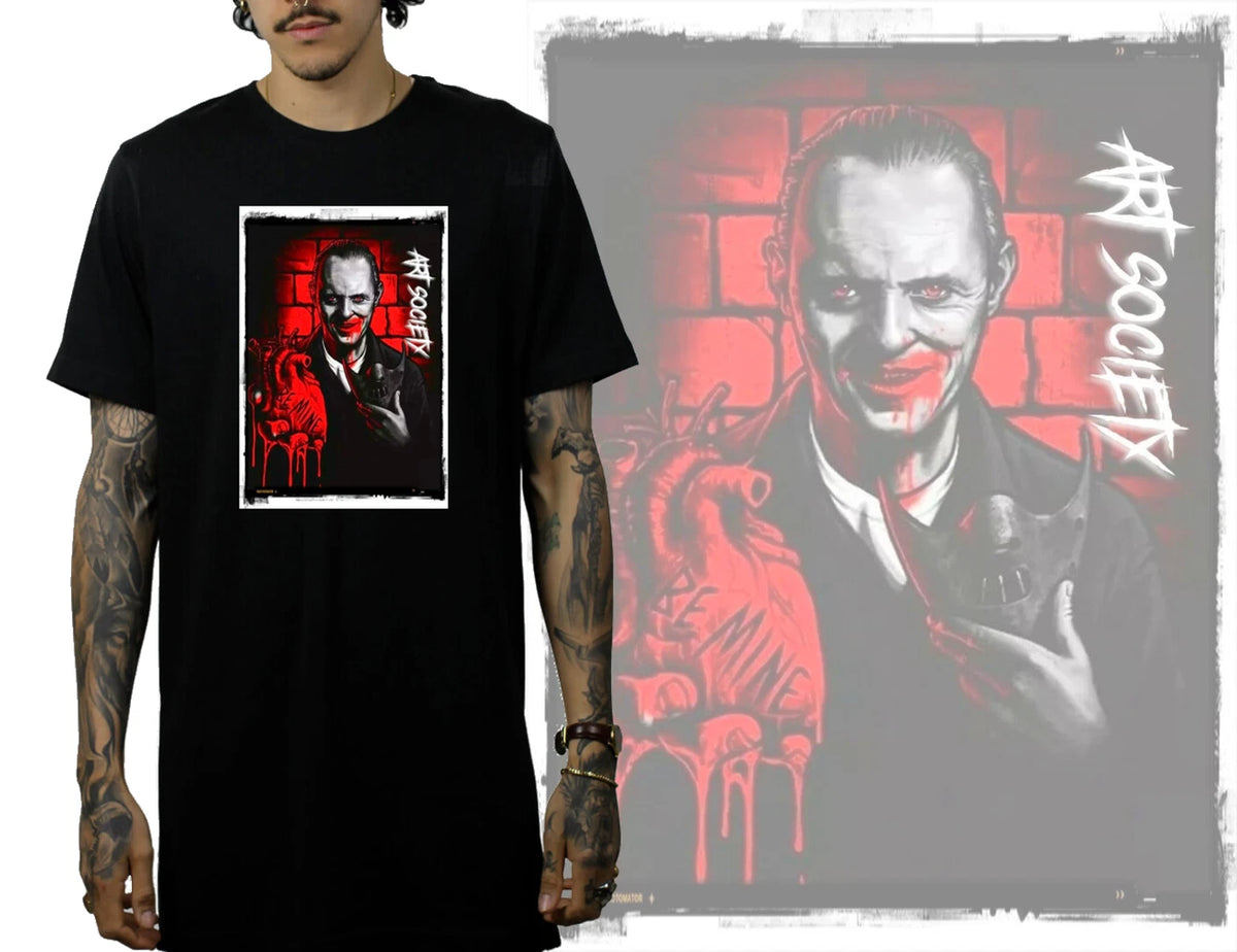 NEW Art Society HANNIBAL BE MINE BLACK Tee Shirt SMALL-3XLARGE LIMITED RELEASE