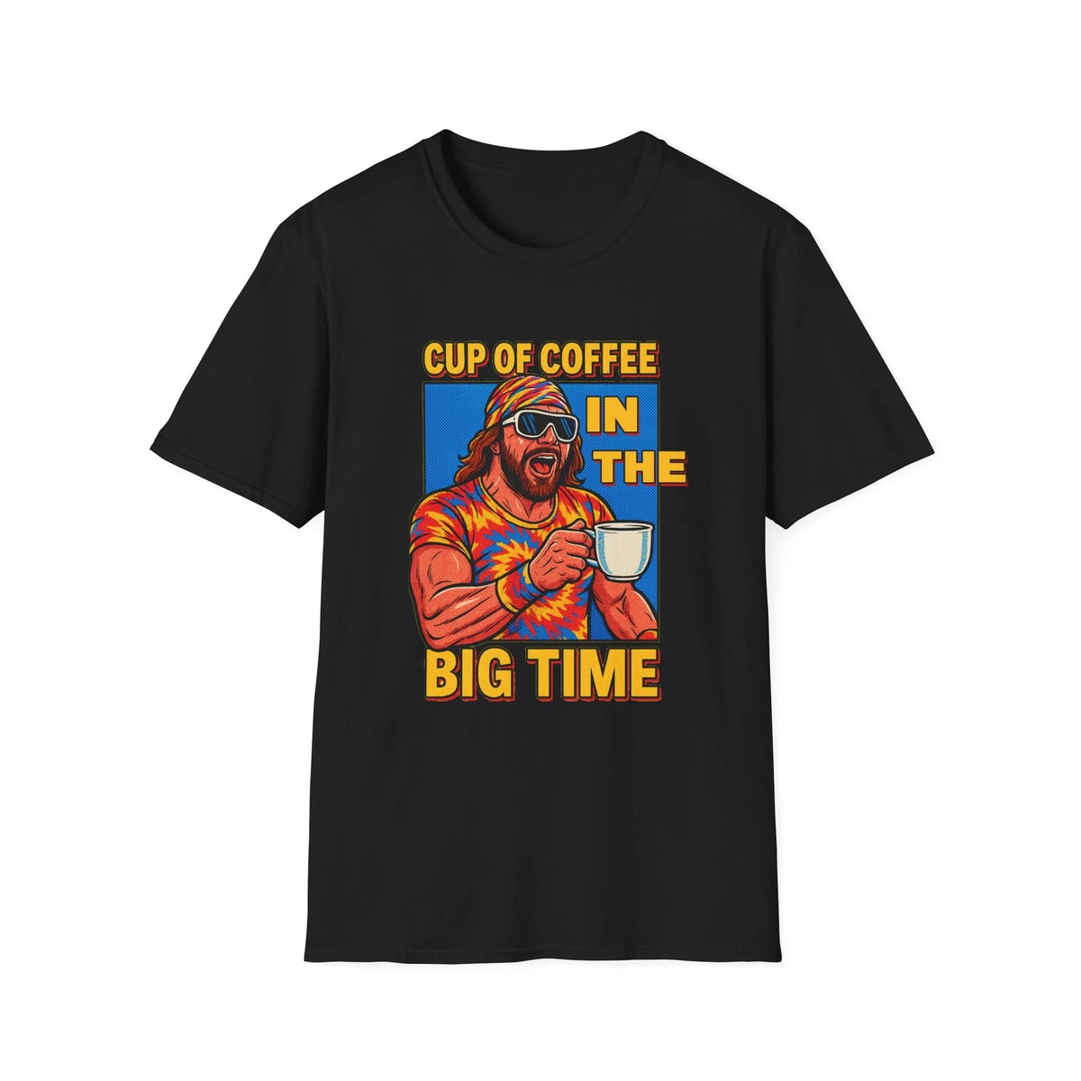 Macho Man “Cup of Coffee” T-Shirt – Retro Wrestling Promo Tee for Fans