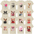 Cute Dog Adult T-Shirt Pets Canine Valentines Day Corgi Puppy Dog Lover Gift