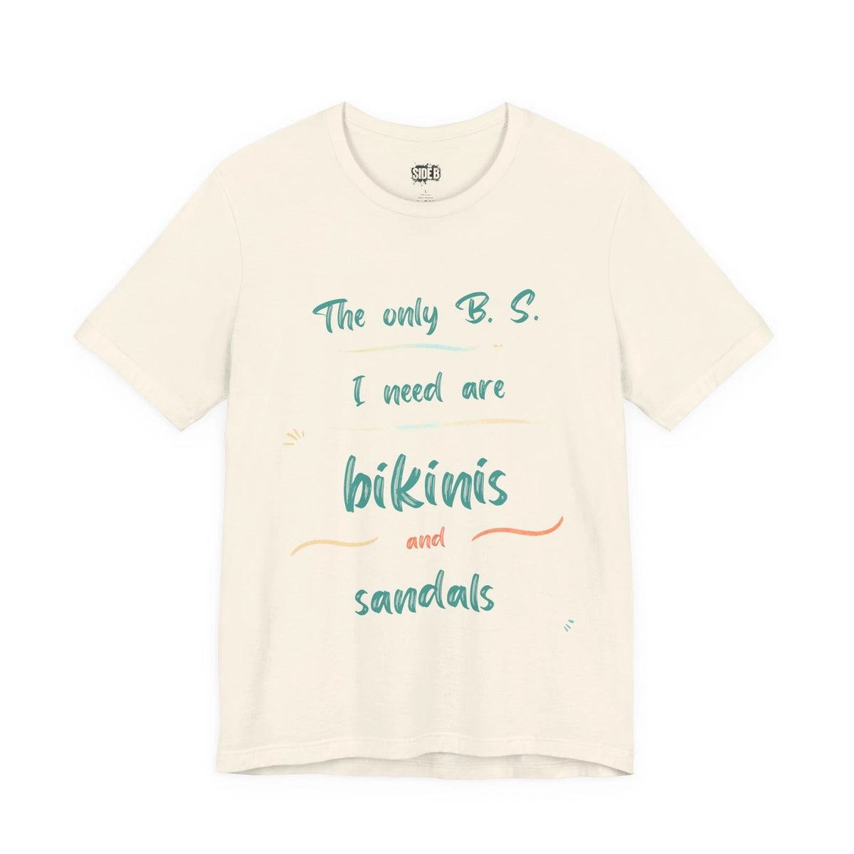 Bikinis and Sandals T-Shirt | Beach Quote Tee, Summer Vacation Top