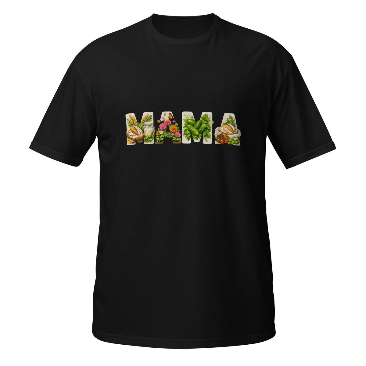 Mama Sourdough Baking Gardening Mom Cottagecore Homestead Graphic Tee Shirt
