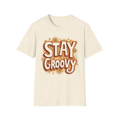 "Stay Groovy" Retro Floral T-Shirt - Embrace Good Vibes & Vintage Style