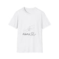 Mama Script Heart T-Shirt | Hands Holding Line Art