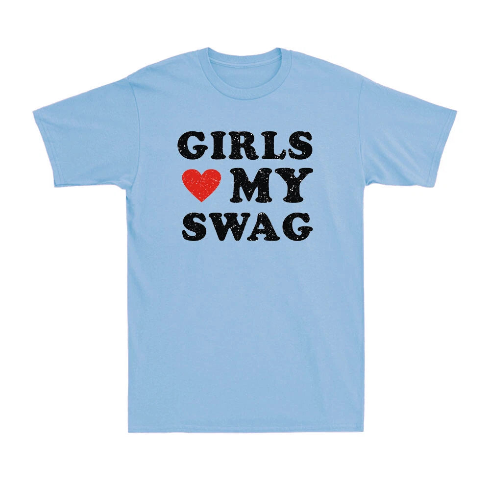 Girls Heart My Swag Girls Love my Swag Valentine's Day Gift Heart Men's T-Shirt