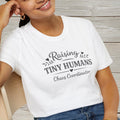 Raising Tiny Humans Chaos Coordinator Shirt for Women, Funny Mom Mother life Tee