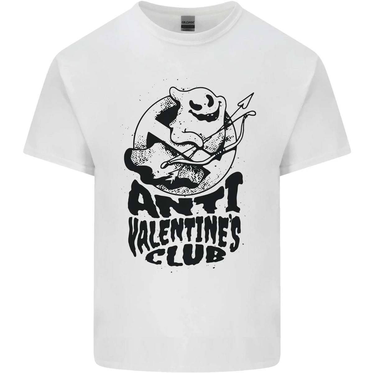 Anti Valentines Club Romance Single Day Mens Cotton T-Shirt Tee Top