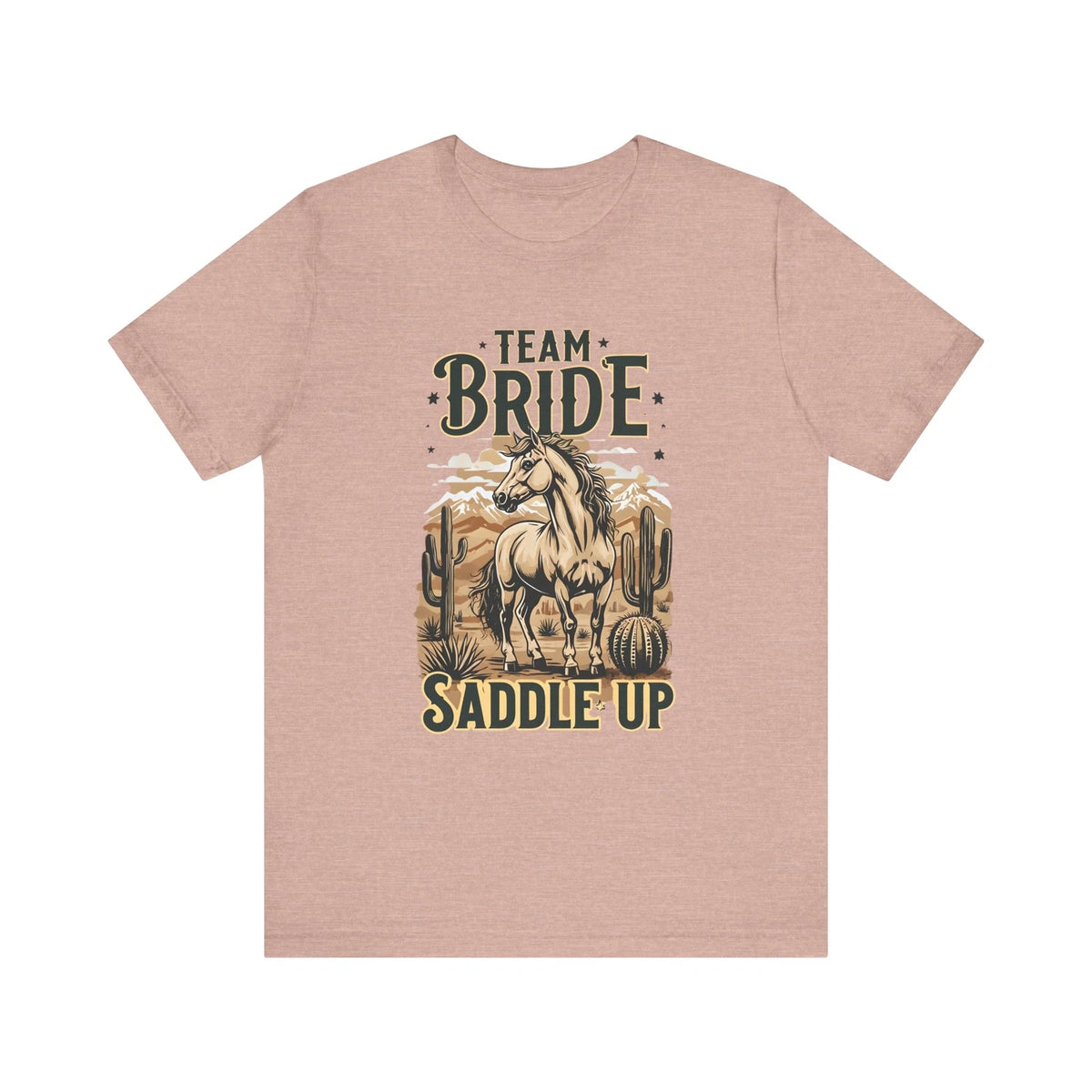 Team Bride Saddle Up Tee, Rustic Bridal Party Shirt, Western Theme Bachelorette