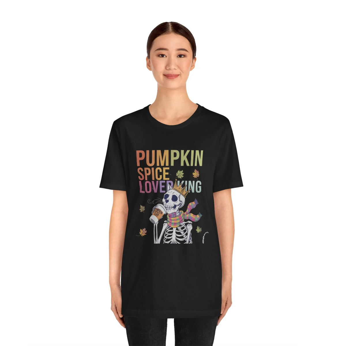 Pumpkin Spice Lover King The Ultimate Fall Coffee Design, Unisex Jersey Tee