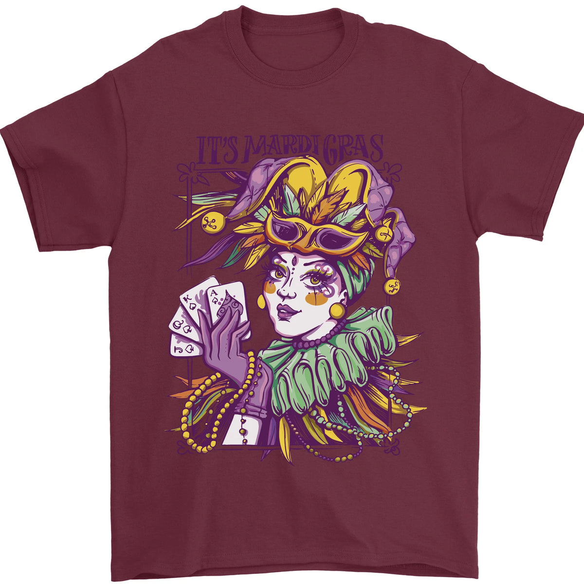 Its Mardi Gras Carnival Mens T-Shirt 100% Cotton