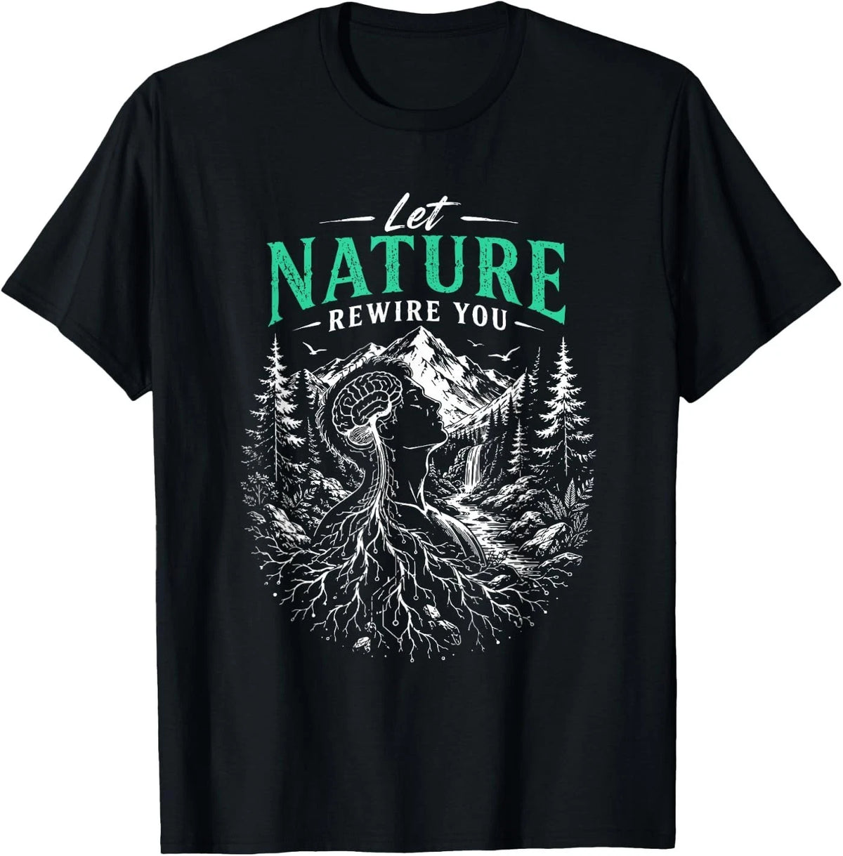 Shinrin Yoku Nature Therapy Tree Relaxation Forest Bathing Unisex T-Shirt