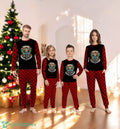 Santa Skull Biker Christmas Santa Motorcycle Claus Rider Family Matching Pajama Set