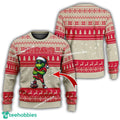 SMU Mustangs Grinch Style Ugly Christmas Sweater Gift For Adult – Custom Number