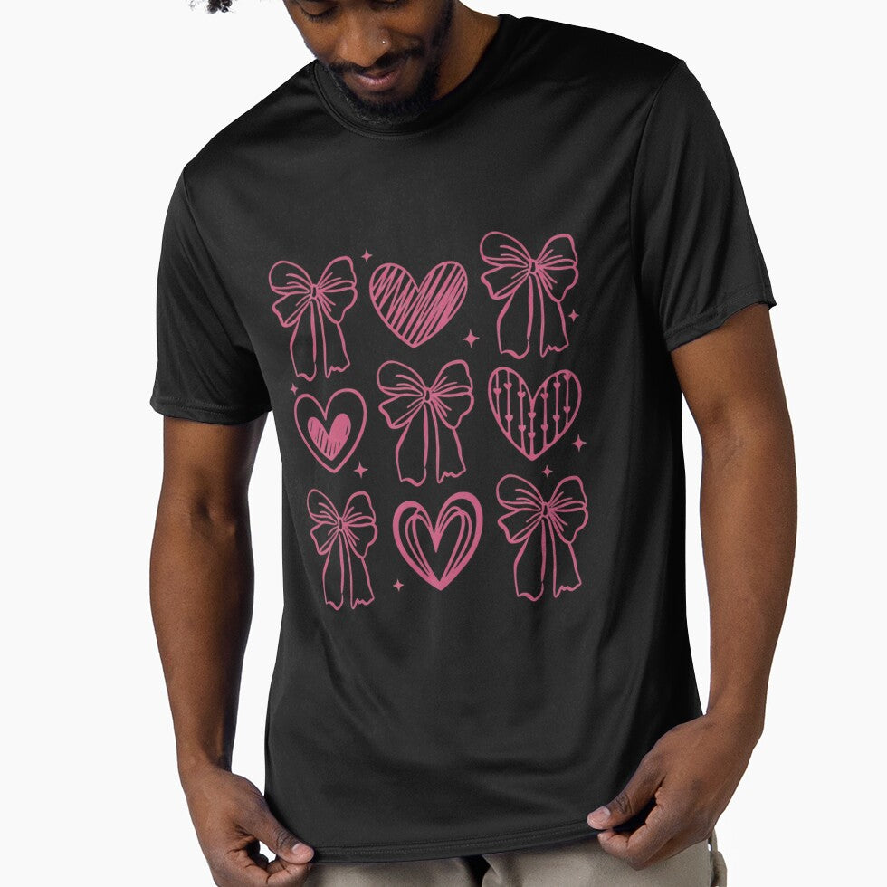 Valentine Coquette Heart, Valentine's Day Coquette, Valentine Bow, Valentine Design, Doodle Heart by DesignDenDo ⭐⭐⭐⭐⭐