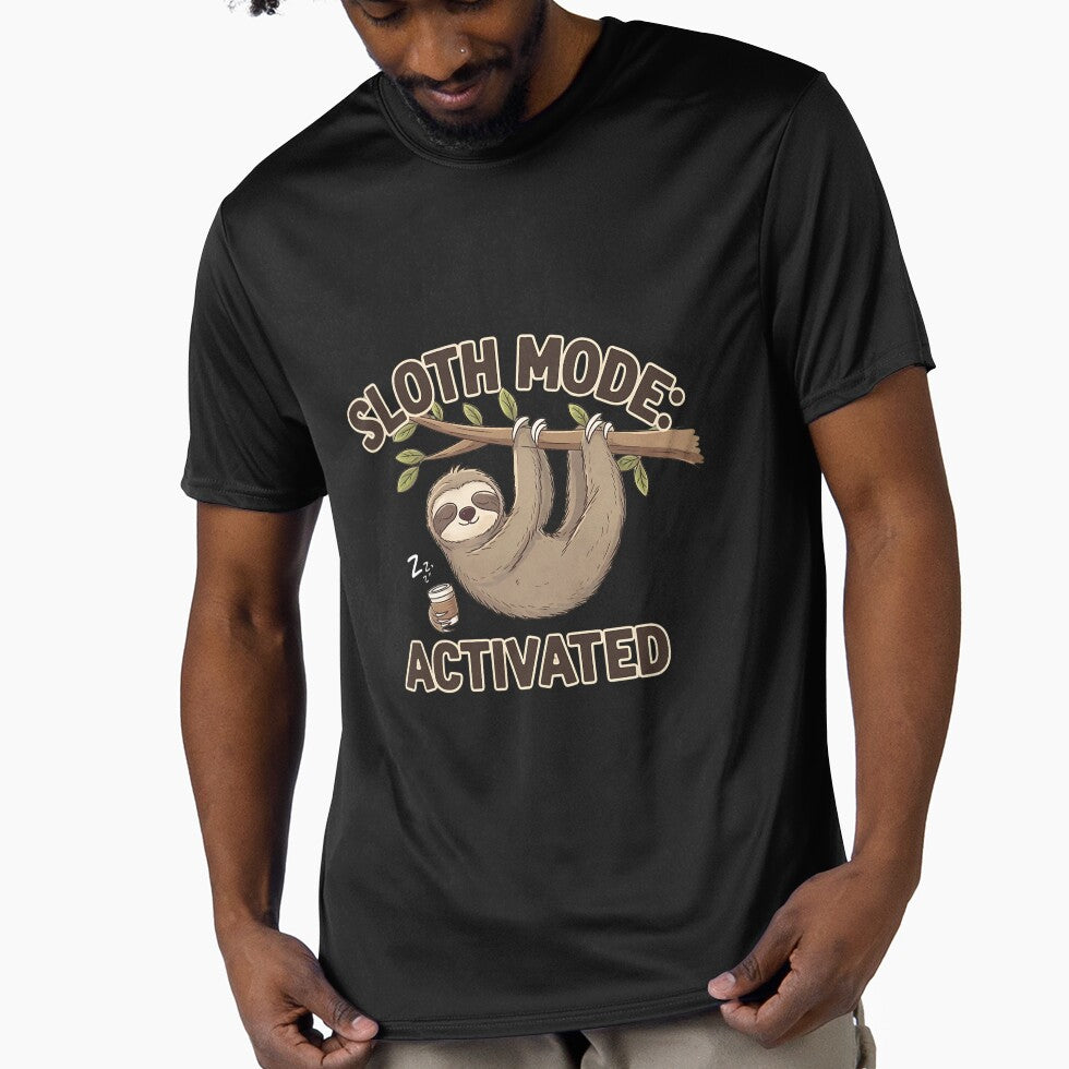 Sloth Mode Activated T-Shirt – Cute and Relaxed Sloth Design  2024 Fun Casual Wear by T010