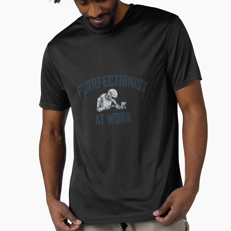 Purrfectionist at Work" – Elegant and Humorous Cat Design | 2024 Trending Apparel by T010