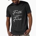 faith over fear printed tee by Xippy Art