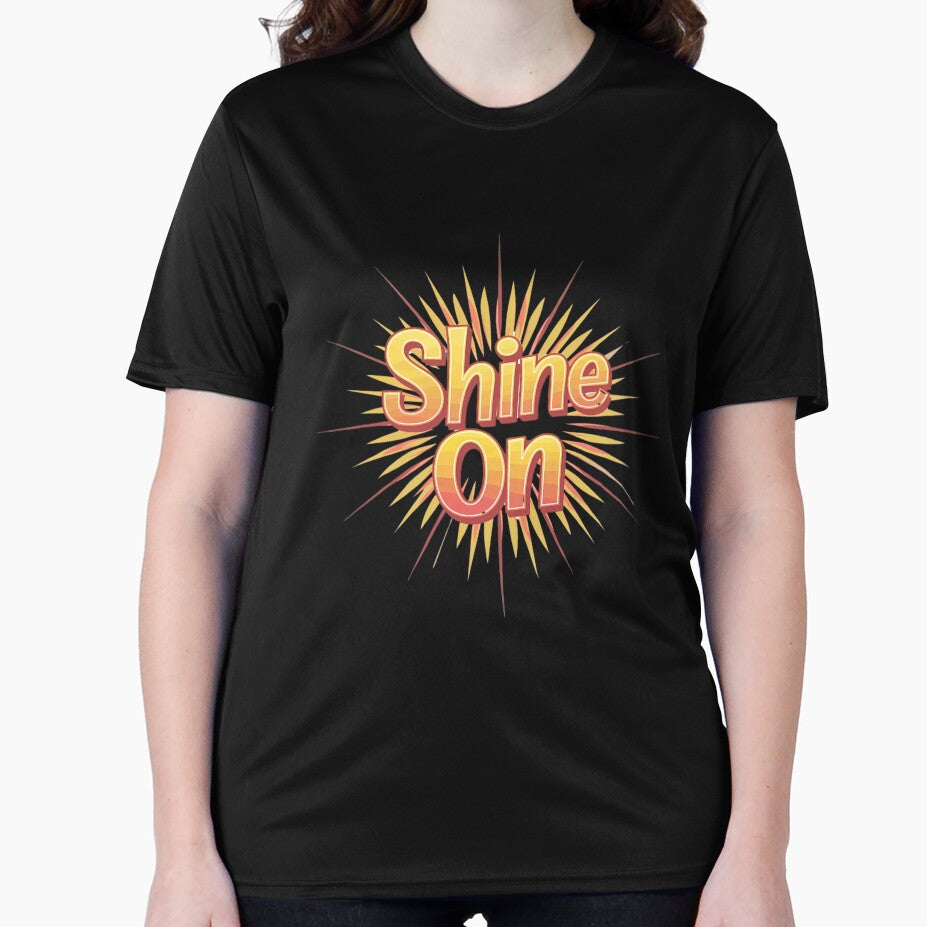 Shine On" T-Shirt – Radiant Starburst Design | Uplifting Apparel for 2024 by T010